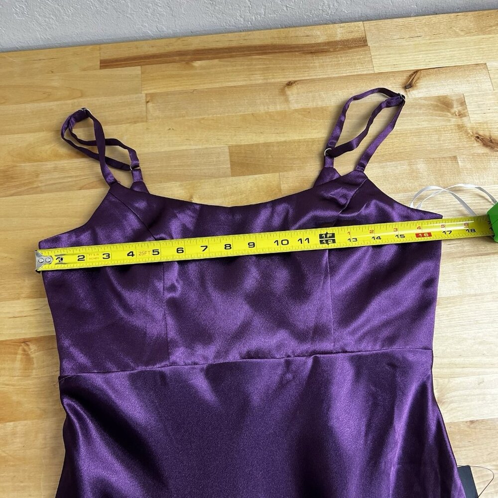 Lulu's Purple Satin Maxi Dress - Picture 11 of 14